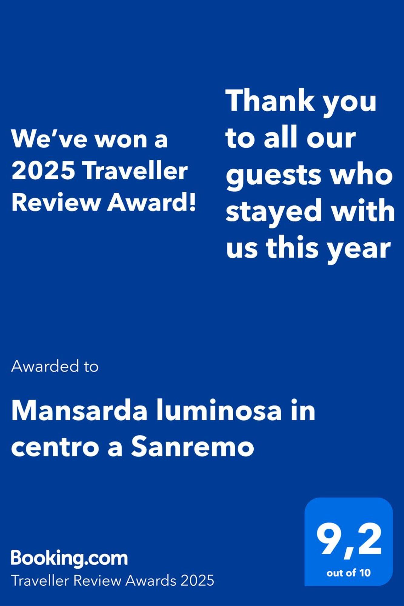 Mansarda Luminosa In Centro A Sanremo Lägenhet Exteriör bild